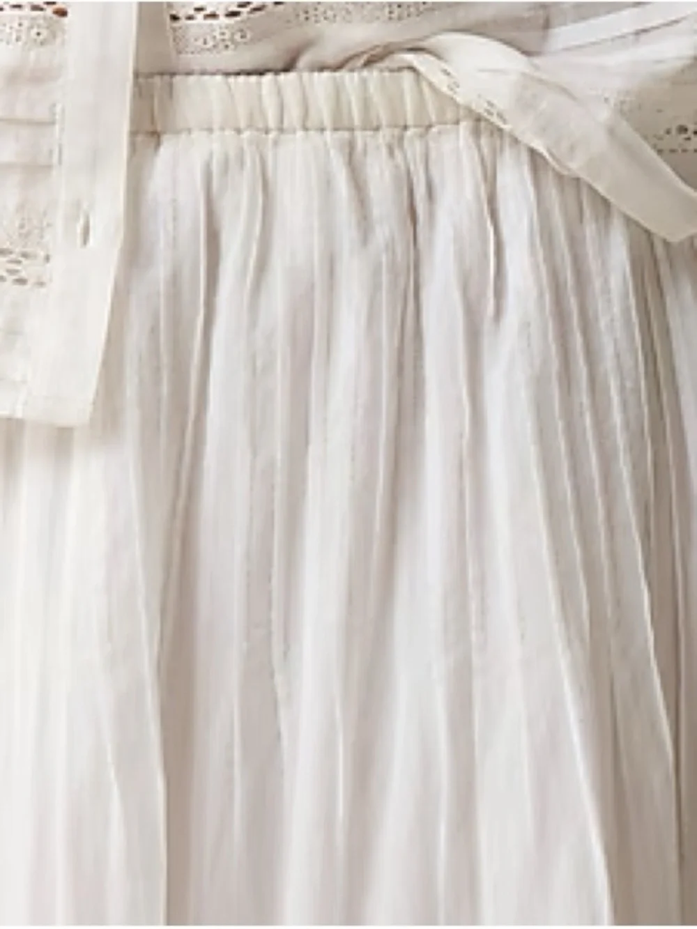 J. Crew Lace-trim pintuck Skirt - Picture 4 of 10